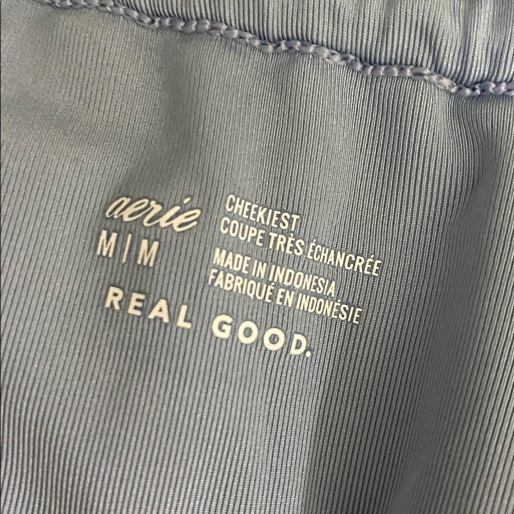 NWOT AERIE Shiny Rib CHEEKIEST bikini bottom size women’s medium - Picture 8 of 8